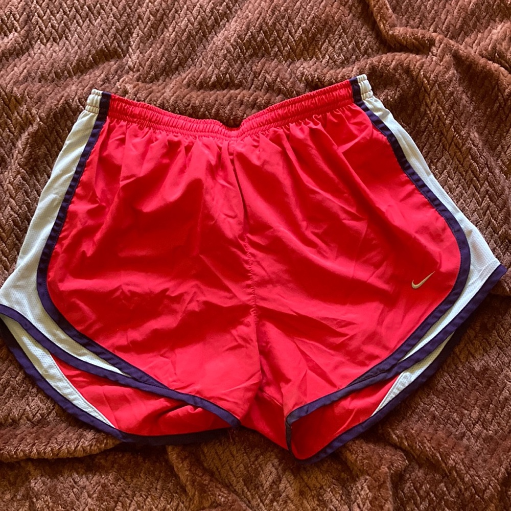 Nike Tiempo size M red running shorts